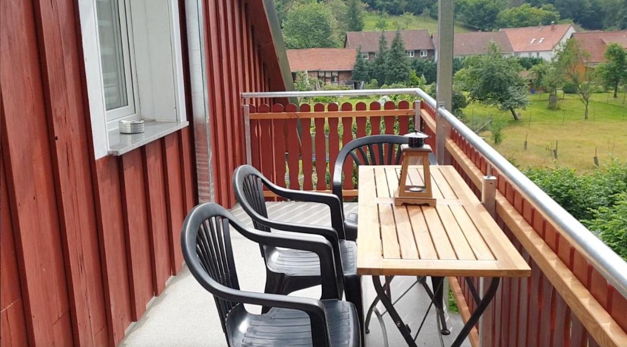 Fewo Mit Balkon Direkt Am Wald Und Wanderweg Ruhe Pur 2 Og Bad Sachsa Eksteriør bilde